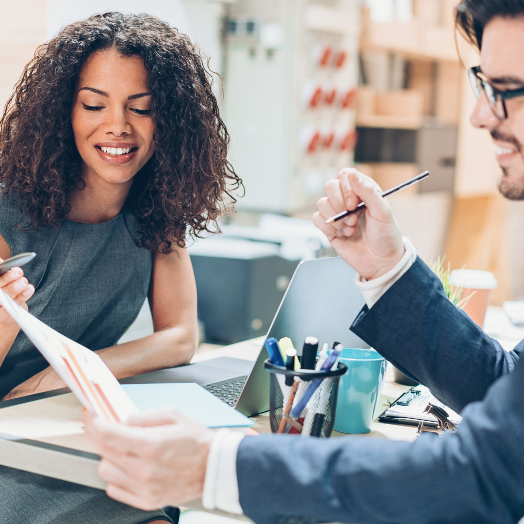 Male and Female Business People